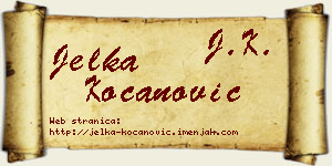 Jelka Kocanović vizit kartica